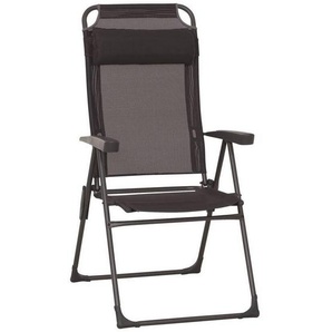 Siena Garden Campingsessel , Anthrazit , Metall, Kunststoff, Textil , Rundrohr , 72x117x59 cm , Freizeit, Campingzubehör, Campingstühle