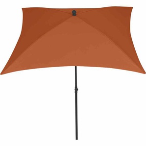 Siena Garden City Mittelstockschirm 180x180 cm Stahl/Anthrazit