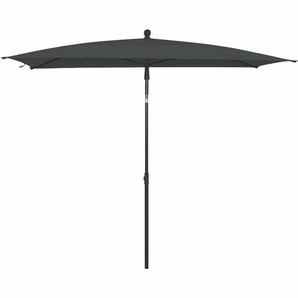 Siena Garden City Mittelstockschirm 210x140 cm Stahl/Anthrazit