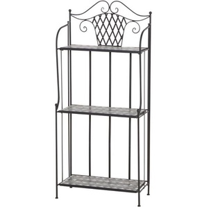 Siena Garden Como Regal 63x29x142 cm Stahl/Keramik