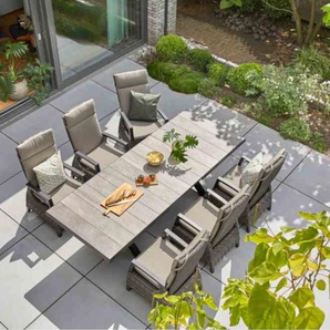 Siena Garden Corido Gartenmöbelset 7tlg. mit Ausziehtisch