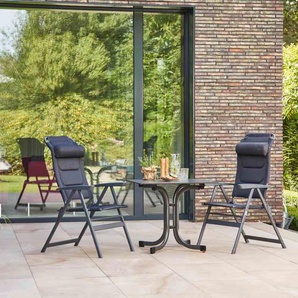 Garten-Essgruppe SIENA GARDEN Premium Sitzmöbel-Sets grau (anthrazit, anthrazit, anthrazit) Outdoor Möbel