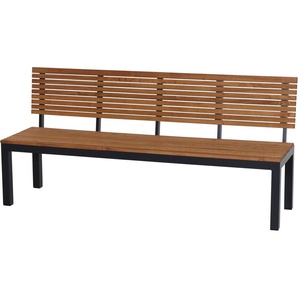 Siena Garden Gartenbank Bozen 3er Aluminiumgestell anthrazit Robininenholz, Flächen aus Robinienholz FSC® 100%