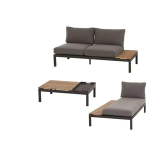 Siena Garden Gartenmöbel 3er-Set  Alvida ¦ grau ¦ Maße (cm): B: 172 H: 70