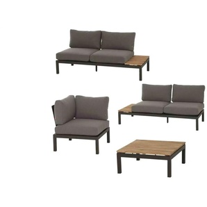 Siena Garden Gartenmöbel 4er-Set  Alvida ¦ grau ¦ Maße (cm): B: 175 H: 70