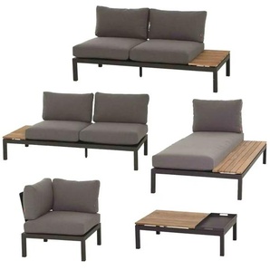 Siena Garden Gartenmöbel 5er-Set  Alvida ¦ grau ¦ Maße (cm): B: 175 H: 70