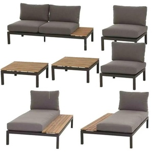 Siena Garden Gartenmöbel 7er-Set  Alvida ¦ grau ¦ Maße (cm): B: 30 H: 54