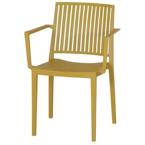 Siena Garden Gartenstuhl aus Kunststoff stapelbar gelb Lane ¦ gelb ¦ Maße (cm): B: 57 H: 80 T: 56.0