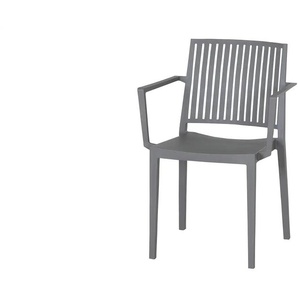 Siena Garden Gartenstuhl aus Kunststoff stapelbar grau Lane ¦ grau ¦ Maße (cm): B: 57 H: 80 T: 56.0