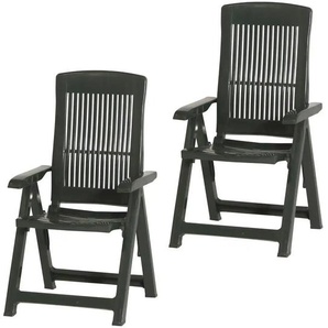 Siena Garden Klappsessel 2er-Set  Tampa ¦ grün ¦ Maße (cm): B: 44 H: 111