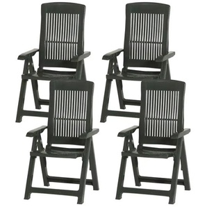 Siena Garden Klappsessel 4er-Set  Tampa ¦ grün ¦ Maße (cm): B: 44 H: 111