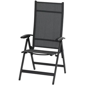 Siena Garden Klappsessel Savina ¦ grau ¦ Maße (cm): B: 56 H: 113 T: 69.0