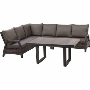 Siena Garden Loungemöbel-Set Taranto anthrazit 5-teilig