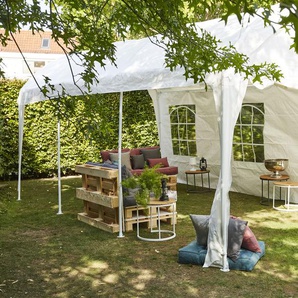 Partyzelt SIENA GARDEN Event Pavillons Gr. B/T: 800 cm x 400 cm, weiß Partypavillons 400x800 cm