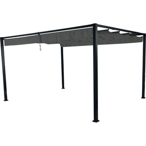 Pavillon SIENA GARDEN Sky Pavillons Gr. B/T: 400 cm x 300 cm, grau (anthrazit) Pavillons 300x400 cm