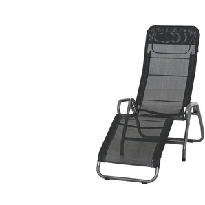 Siena Garden Relaxliege Bito - schwarz - Materialmix - 72 cm - 118 cm | Möbel Kraft