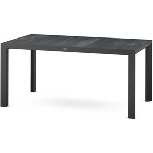 Siena Garden Silva Dining Tisch 160x90 cm – Aluminium (matt anthrazit) & Keramikplatte (wood grey) N46207