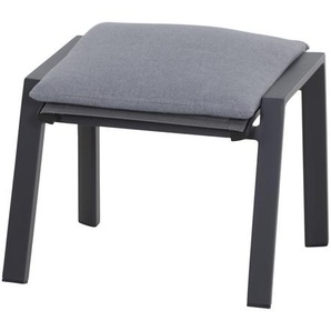 SIENA GARDEN Valencia Hocker, grau, Aluminium, 58x49x44,5 cm L18937