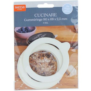 Siena Home - Ringe Cucinare 4 Stück 90 x 68 mm für Bügelgläser 0,5 - 3,1 l