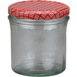 Siena Home - Sturz-Glas Cucinare 1TO340 rot/weiß, TwistOff 340 ml