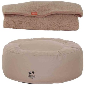 SIENA HOME Tierbett Asmus + Siran Tierbetten Größe: M, mit Schondecke beige (natur, taupe) Hundebetten -decken
