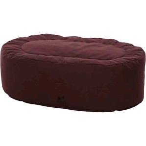 SIENA HOME Tierbett Solon Tierbetten Gr. B/H/L: 80 cm x 40 cm x 120 cm, rot (bordeaux) Hundebetten -decken