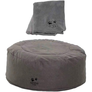 SIENA HOME Tierbett Solon + Rona Tierbetten Größe: M, mit Flecedecke grau Hundebetten -decken