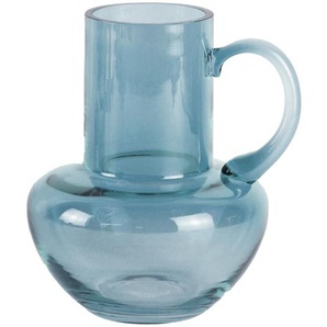 Signes Grimalt - Kristallvase mit Vase -Griffen und Halter Blaue Vase - 17x14x12cm