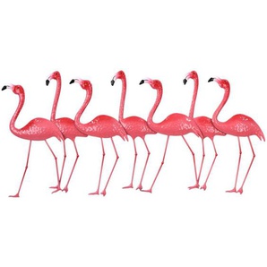 Signes Grimalt - Rosa tropische Flamingo-Wanddekoration aus Metall, 59 cm