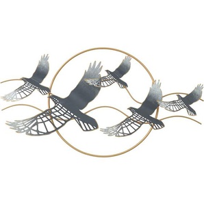 Signes Grimalt - Wall Adorno Birds Applices Metall Grüne Metall auftragen - 49x90x7cm