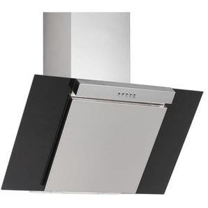 Silverline Alpha ALW953S Kopffreihaube 90 cm Edelstahl/Schwarzglas