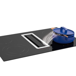 Silverline FLOW-IN HiLight FLHK 800 ESK Kochfeldabzug Glaskeramik Edelstahl/Schwarzglas