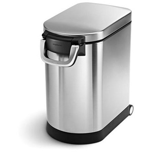 Simplehuman 25L mittelgroer Tierfutterbehlter gebrstet