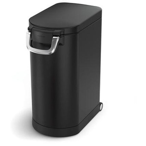 Simplehuman 30L mittlerer Futterbehlter fr Haustiere schwarz