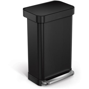 Simplehuman 45L rechteckiger Behlter mit Liner-Tasche schwarz