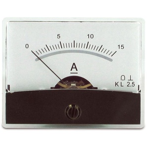 Sintron Distribution GmbH Einbau-Messinstrument mit Spiegelskala, 0...15 A- 204241