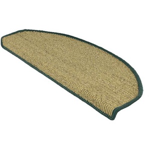 Sisal-Stufenmatte | Pure Nature | Halbrund | Grün | 19 x 56 cm