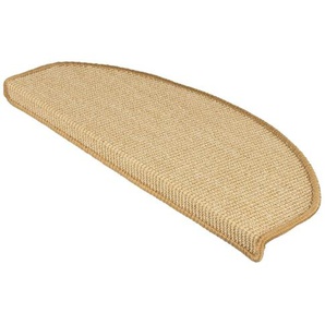 Sisal-Stufenmatte | Pure Nature | Halbrund | Natur | 23,5 x 65 cm