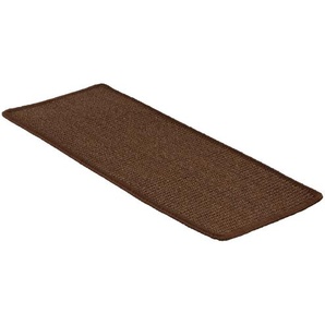 Sisal-Stufenmatte | Pure Nature | Rechteckig - ohne Lippe | Dunkelbraun | 23,5 x 65 cm