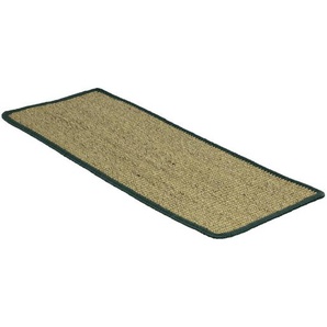 Sisal-Stufenmatte | Pure Nature | Rechteckig - ohne Lippe | Grün | 23,5 x 65 cm