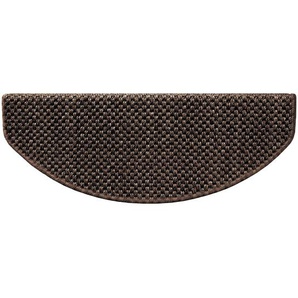 Sisal-Stufenmatte | Tiger-Eye | Braun | 19 x 56 cm | Halbrund