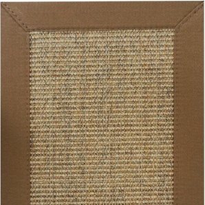 Sisalteppich ASTRA Manaus Teppiche Gr. B/L: 140 cm x 200 cm, 6 mm, 1 St., braun (cognac) Flachgewebeteppich Kurzflorteppich Sisalteppich Teppich Webteppich Sisalteppiche Teppiche echtes Sisalprodukt, Wohnzimmer