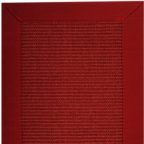 Sisalteppich ASTRA Manaus Teppiche Gr. B/L: 200 cm x 290 cm, 6 mm, 1 St., rot (rubinrot) Sisalteppiche echtes Sisalprodukt, Wohnzimmer