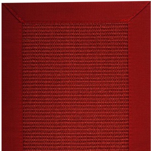 Sisalteppich ASTRA Manaus Teppiche Gr. B/L: 80 cm x 160 cm, 6 mm, 1 St., rot (rubinrot) Flachgewebeteppich Kurzflorteppich Sisalteppich Teppich Webteppich Sisalteppiche Teppiche echtes Sisalprodukt, Wohnzimmer
