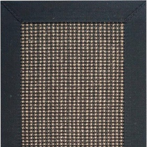 Sisalteppich ASTRA Santos Teppiche Gr. B/L: 140 cm x 200 cm, 6 mm, 1 St., schwarz (ebenholz) Flachgewebeteppich Kurzflorteppich Sisalteppich Teppich Webteppich Sisalteppiche Teppiche echtes Sisalprodukt, Wohnzimmer