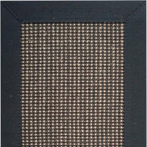 Sisalteppich ASTRA Santos Teppiche Gr. B/L: 140 cm x 200 cm, 6 mm, 1 St., schwarz (ebenholz) Flachgewebeteppich Kurzflorteppich Sisalteppich Teppich Webteppich Sisalteppiche Teppiche echtes Sisalprodukt, Wohnzimmer