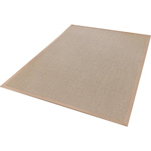 Sisalteppich DEKOWE Brasil Teppiche Gr. B/L: 120 cm x 170 cm, 6 mm, 1 St., beige (natur) Sisalteppiche Flachgewebe, Obermaterial: 100% Sisal, mit Bordüre, Wohnzimmer