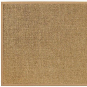 Sisalteppich DEKOWE Mara S2 mit Bordüre Spezial Teppiche Gr. B/L: 100 cm x 200 cm, 5 mm, 1 St., beige (natur) Sisalteppiche