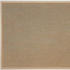 Sisalteppich DEKOWE Mara S2 mit Bordüre Spezial Teppiche Gr. B/L: 100 cm x 250 cm, 5 mm, 1 St., beige (champagner, meliert) Esszimmerteppiche 100% Sisal, auch als Läufer, Wohnzimmer