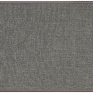 Sisalteppich DEKOWE Mara S2 mit Bordüre Spezial Teppiche Gr. B/L: 100 cm x 300 cm, 5 mm, 1 St., grau (platin) Sisalteppiche